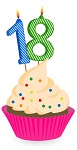 zum 18. Geburtstag Logo