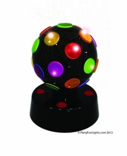 Disco-Licht: Disco-Leuchte mit verschiedenen Lichtfarben, schwarz, 170 x 135 mm - 1