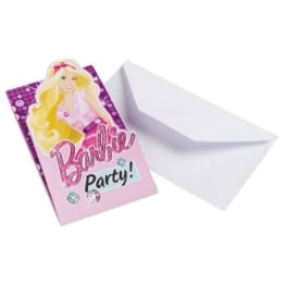 Einladungskarten, Motiv „Barbie Fashion“, 6 Stück - 1
