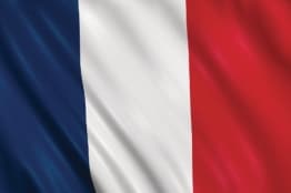 Flagge: Fahne von Frankreich, Polyester mit Metallösen, 150 x 90 cm - 1