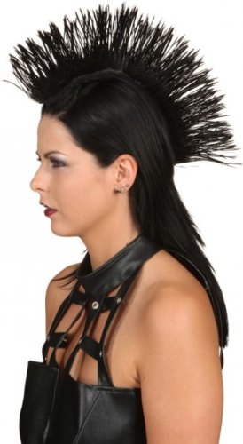 Haarteil: Irokesen-Haarteil, mit Clips zum Anheften, verschiedene Farben - 2