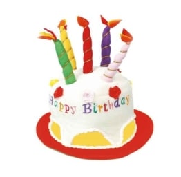 Hut: Geburtstagshut mit Schriftzug „Happy Birthday“ - 1