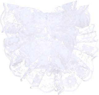 Jabot: Kinderjabot, Spitze, weiß - 2