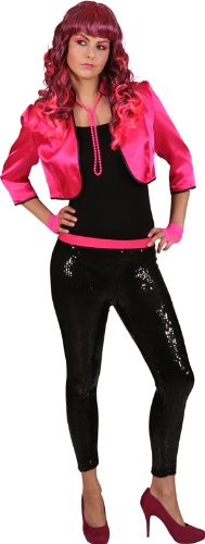 Jacke: Bolero-Jäckchen, Satin, neonpink - 1