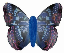 Jumbo Schmetterlingsflügel, blau - 1