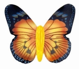 Jumbo Schmetterlingsflügel, gelb - 1