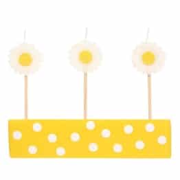 Kerze: Mini-Kerze Daisy als Blume, 6 cm, 8er-Pack - 1