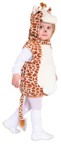 Kinderkostüm: Giraffe, Weste mit Kapuze, Plüsch, Größe 104 - 1