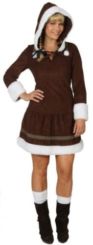 Kleid Eskimo Girl braun - 3