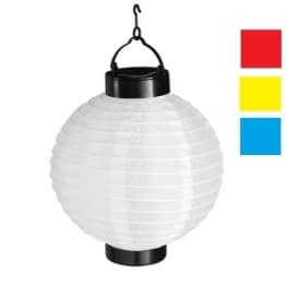 LED-Lampion, gemischte Farben, solarbetrieben, 20 cm Durchmesser - 1