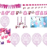 Luftballons zur Geburt: rosa, Schriftzug „It’s A Girl“, 10er-Pack - 1