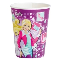 Party-Becher: Pappbecher, Motiv „Barbie Fashion“, 250 ml, 8 Stück - 1