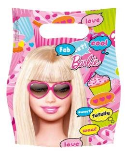 Party-Tüten: Geschenktüten, „Totally Barbie“, 6er-Pack - 1
