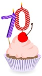 zum 70. Geburtstag Logo