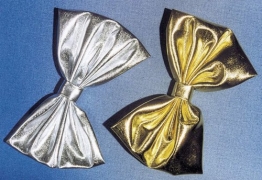 Schleife, Folienschleife, gold, 18 cm - 1