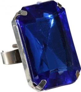Schmuck: Ring mit blauem Stein - 1