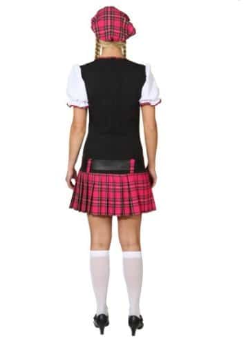 Scottish Girl pink : Kleid, Gürtel und Barett - 2
