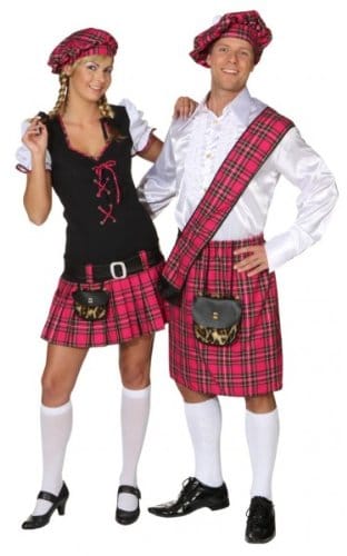 Scottish Girl pink : Kleid, Gürtel und Barett - 3