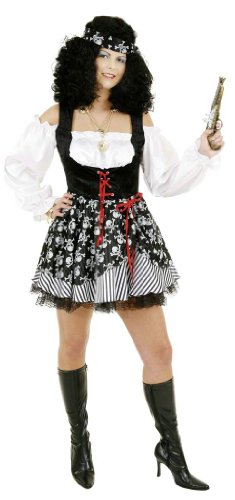 Sexy Piratin : Kleid, Petticoat und Kopfband - 1