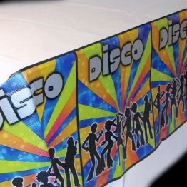 Tischtuch: Tischdecke, Papier, „Disco-Dancer“, 137 x 259 cm - 1