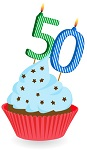 zum 50. Geburtstag Logo